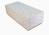 Mother Of Pearl Inlay Star Rectangle Center Table White2